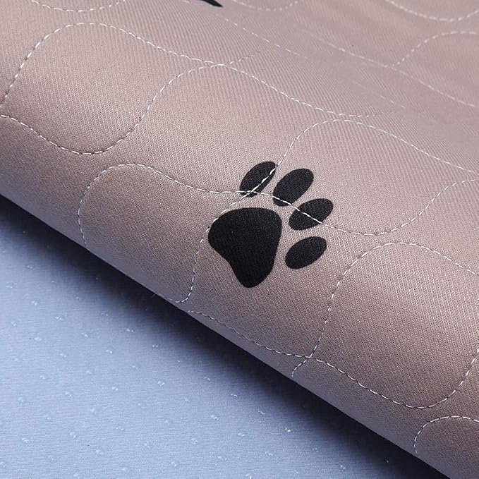 SincoPet Washable Dog Pee Pads with Puppy Grooming Gloves,Puppy Pads,Reusable Pet Training Pads,Large ,Waterproof Pet Pads for Dog Bed Mat,Super Absorbing Whelping Pads,24x36 Inch (Pack of 4)