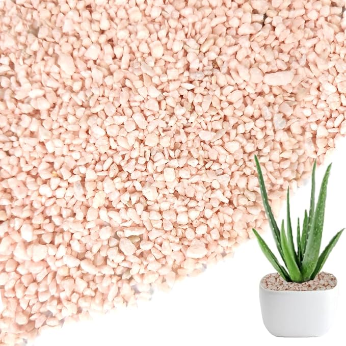 HappyFiller 2-5mm Light Pink Pea Gravel,Fairy Garden Mini Rocks,0.88 LB | Terrarium Decor Pebble Stones,Succulent Caucts Planter Topper Dressing,Indoor Plants Granules,Aquarium Fish Tank