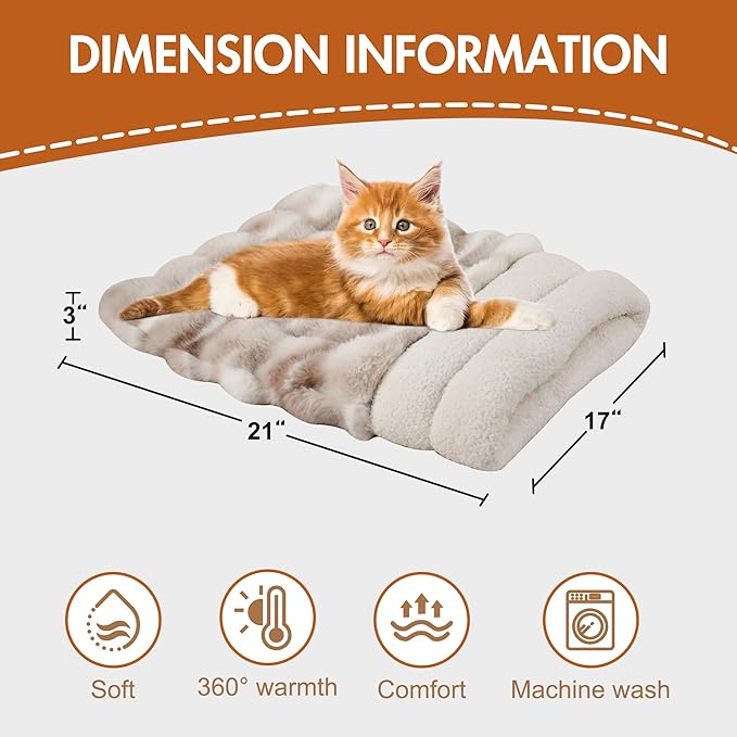 4 in 1 Self Warming Burrow Cat Bed, Pet Hideway Sleeping Cuddle Cave (Style- Tie-Dye Grey)