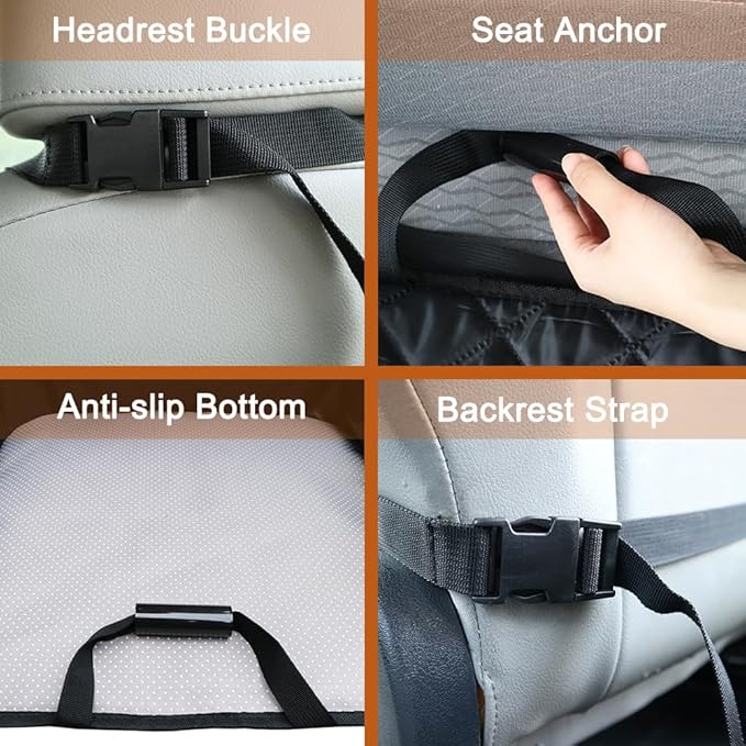 Paw Jamboree Car Front Seat Covers for Dogs Captain Chair Seat Covers Pet Car Seat Cover Car Seat Protector for Dogs Bucket Seat Cover