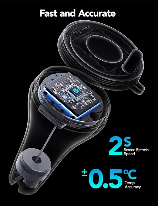 GoveeLife WiFi Pool Thermometer P1 Wireless, Water Thermometer, 2 Set | Easy Read Digital Pool Thermometer Floating, IPX7 Waterproof, APP/Email Alert, 328ft Range for Swimming, Pond, Bath,SPA