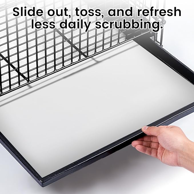 31.5x23.6in Bird Cage Liners - 200 Sheets Pre-Cut Disposable Cage Tray Liners, High Absorbent Non-Woven Pads for Parrots, Cockatiels and Small Animals