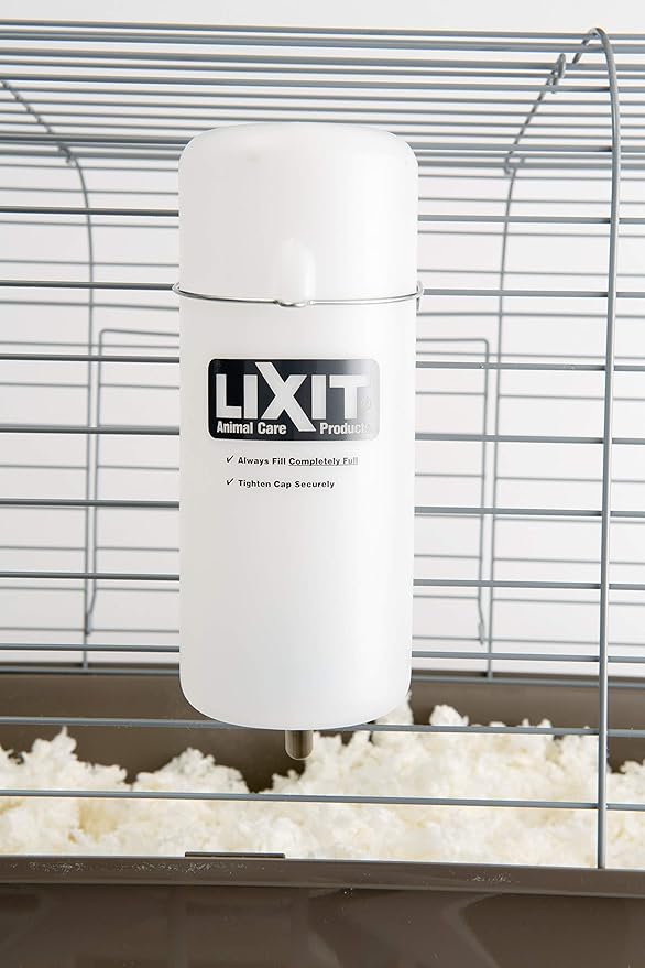 Lixit Small Animal Wide Mouth BPA-Free Water Bottle, 32 Oz, Translucent