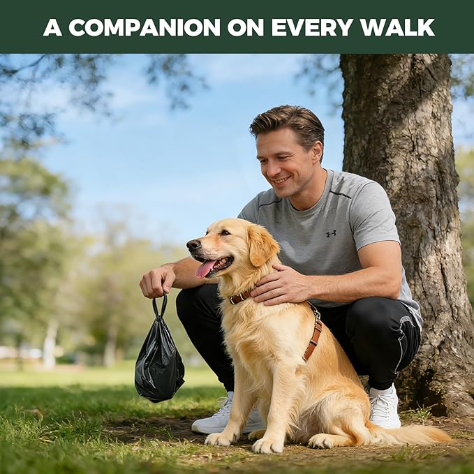 FXW Dog Poop Bags, 2-ply Extra Thick Leak-Proof, Large Size for All Dogs 14" x 9", Unscented, 100 Count
