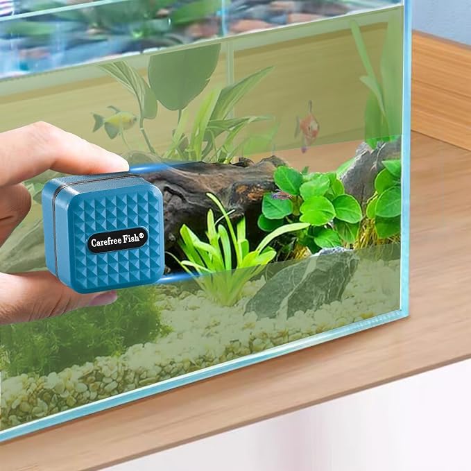 Carefree Fish Aquarium Mini Magnetic Cleaner for Acrylic Fish Tank Tiny Algae Scraper Not Floating