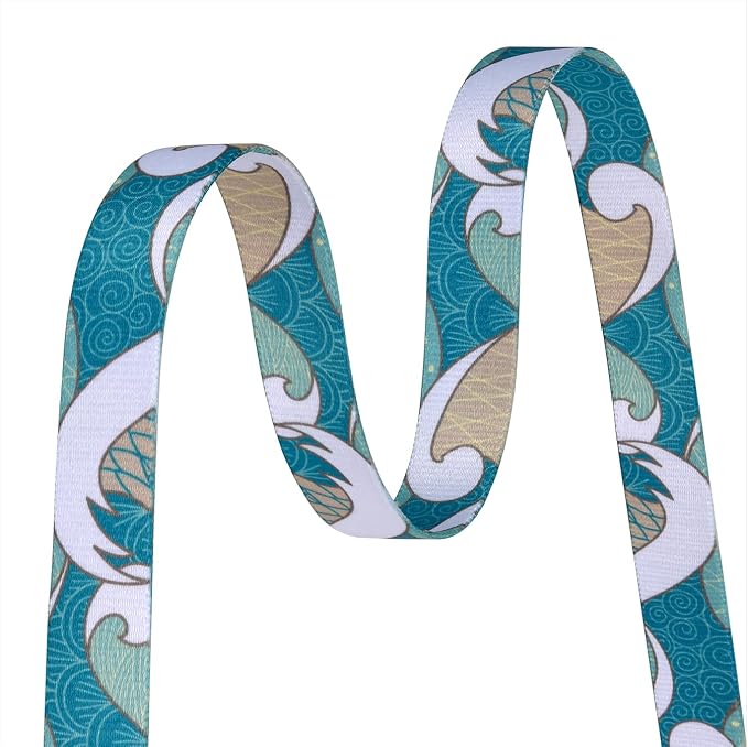 MarukoPet Dog Collar, Adjustable for Small Medium Large Dogs Puppy, Cute Design with Bohemia Floral Tribal Geometric Patterns Boys Girls Dog Collar(Sea Wave-XS)