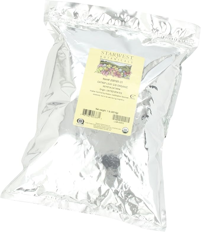 Starwest Botanicals Organic Catnip Leaf & Flower, 1-pound Bag