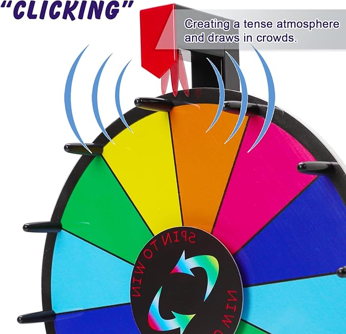 Prize Wheel Pegs & Red Pointer Replacement Part Kit Prize Wheel for Trade Show Carnival Party Pub