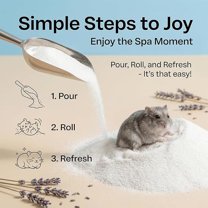 Sukh 31OZ Hamster Sand Bath - Fine Desert Sand Hamster Bedding Reptile Silica Sand Gerbil Hideout for Hamster Squirrel Guinea Pig Rabbit Chinchillas Gerbil Syrian Mice Small Animals Small Pets