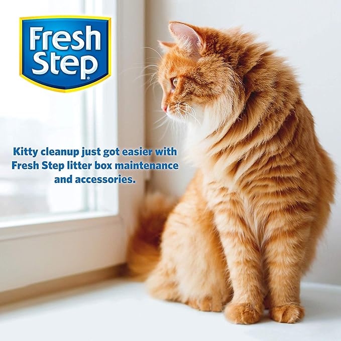 Fresh Step Cat Litter Crystals Deodorizer, Non Toxic Odor Neutralizing Crystals for Litter Boxes that Help Control Smells and Keep Home Areas Fresh, Fresh Scent, 15 Ounce - 12 Pack