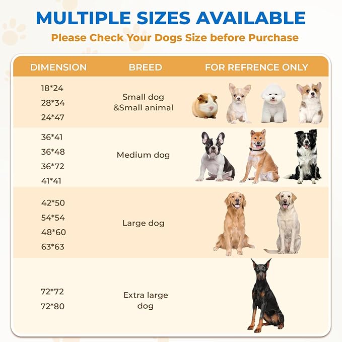 Fostanfly Non-Slip Washable Pee Pads for Dogs, 2 Pack Large 63"x63" Ultra-Absorbent and Leak-Proof Reusable Potty Training Pads for Dogs and Cats Puppy Pads