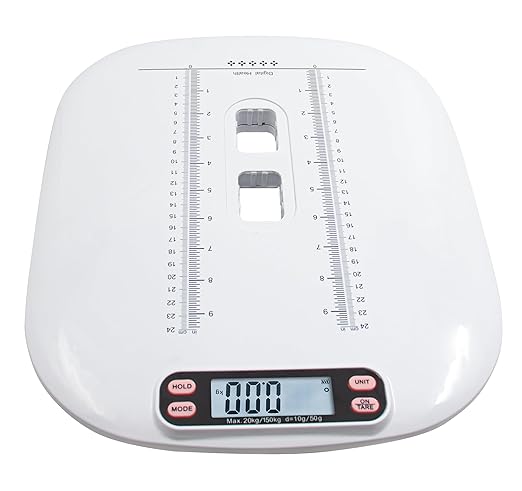 Digital Portable Pet Dog Cat Scale，Pet Scale，High-Precision Digital Scale，Electronic Baby Scale Digitalwith Height Markings，Multiple Weighing Modes, with switchable Units