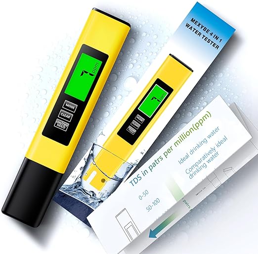 2025 All-New 4 in 1 Tds Meter Digital Water Tester - Accurate and Reliable TDS EC & Temp(°C,°F) Meter - 0-9999ppm - Professional Testing for Drinking Water, RO/DI System, Aquariums etc