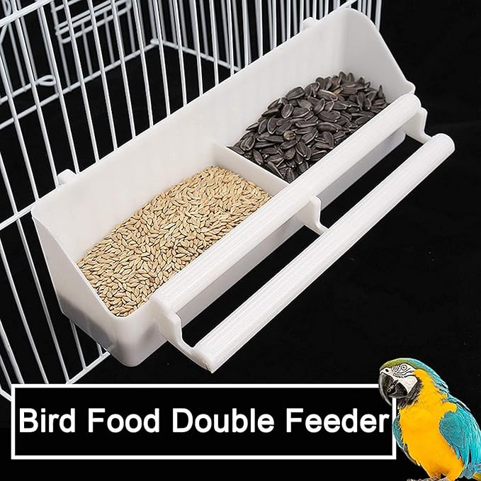 Extra Large Sturdy Wrought Iron Breeding Flights Canary Parakeet Cockatiel African Grey Lovebird Finches Parrot Home Cage Double Large Front Doors 4 Side Doors Bottom Storage Shelf On Lockable Wheels