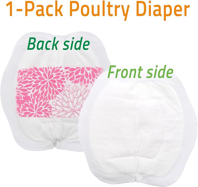 Adjustable Chicken Harness Diaper (5.4ft Leash) – Breathable & Washable Secure Training for Hens, Ducks & Chicks | Outdoor Walking & Discipline Solution (Months, Pink)