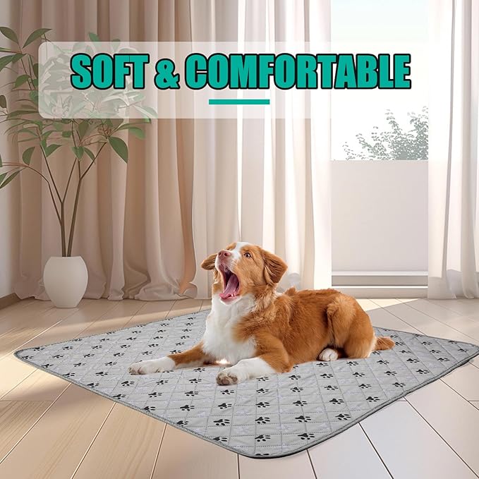 FURWEY 5 Pack Large 36"X41"Washable Pee Pads for Dogs Super Absorbent Dog Training Pads Non-Slip Waterproof Pet Training Pads Mats Whelping Pads for Dogs Cats Puppy