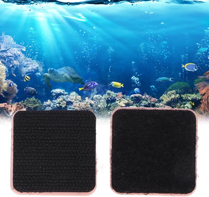 Aquarium Magnetic Glass Cleaner Algae Scraper Waterproof Small Magnetic Brush for Fish Tank - Pink