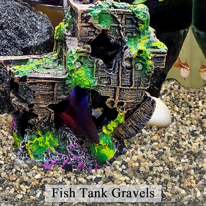FANTIAN 2 lbs Aquarium Sand. 1/16 Inch Fish Tank Coarse Sand Pea Gravel for Substrate, Terrariums, Vase, Plant, Soil Cover and Outdoor Landscaping