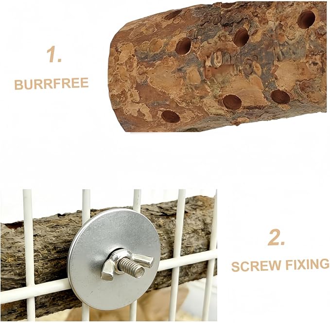 Apple Wood Chew Toys for Small Animals - Molar Wood Treats & Cage Accessories for Rabbits, Hamsters, Guinea Pigs, Mouse, Bunny Teeth Care