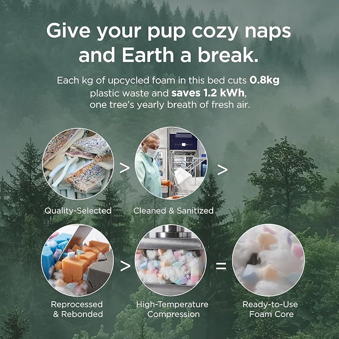 Bedsure ComfyFleece™ Fluffy XL Dog Bed Extra Large Crate Pillow 41x27 Cream | Aesthetic Crate Bed for Balanced Support Cute Chopped Foam Pad with Removable Washable Cover Non-Slip Waterproof Cozy Pet Mat