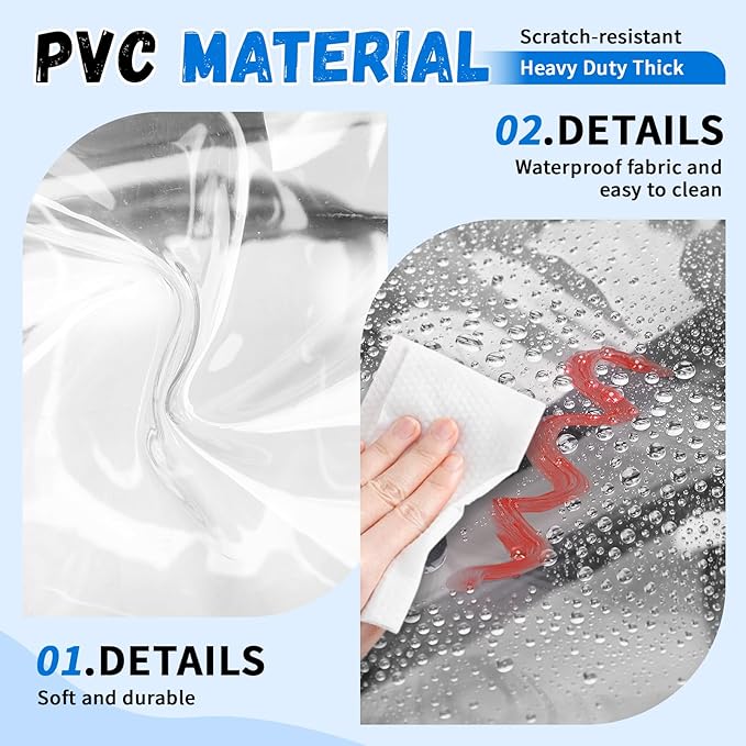 MOONBABY Clear Backpack for School Girls, Heavy Duty TPU Transparent Backpack Stadium Events Approved, Clear Bookbag