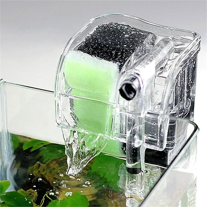 Fish Tank Filters, Performance Hang-On The Back Power Filter for Desktop and Betta Aquariums Submersible Pump Oxygen,Aquarium Filter