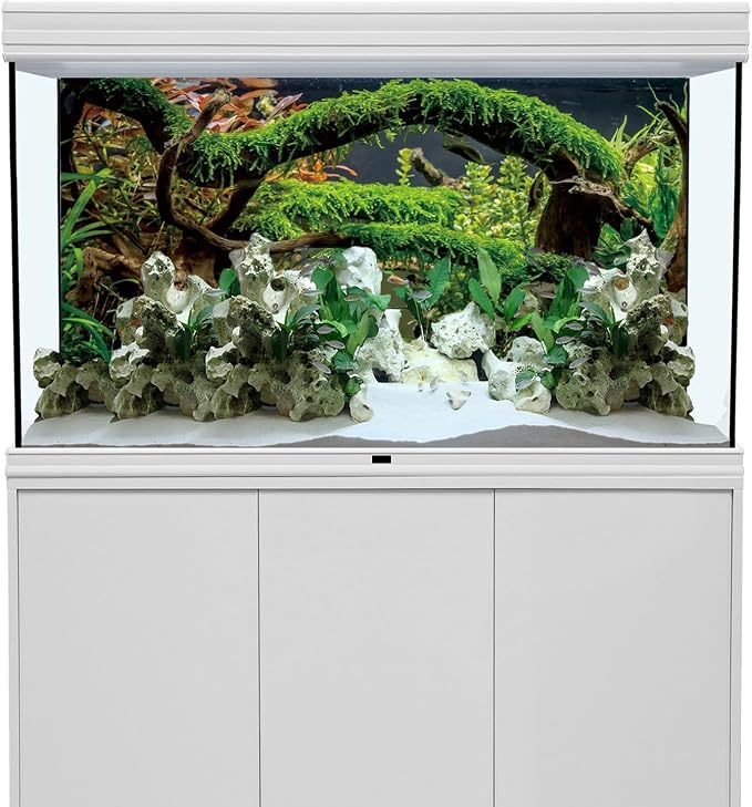 AWERT 72x18 inches Aquarium Background Branches Terrarium Background Aquatic Plant River Bed & Lake Fish Tank Background Vinyl Background