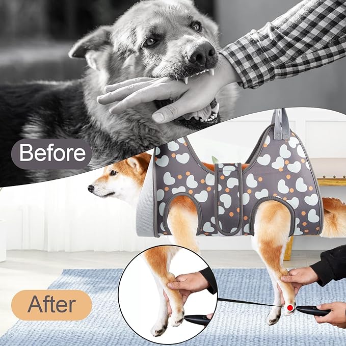 ATESON Dog Grooming Hammock for XXL Large Dogs with Nail Clippers/Nail Trimmers, Dog Grooming Harness for Nail Trimming, Pet Grooming Sling Helper