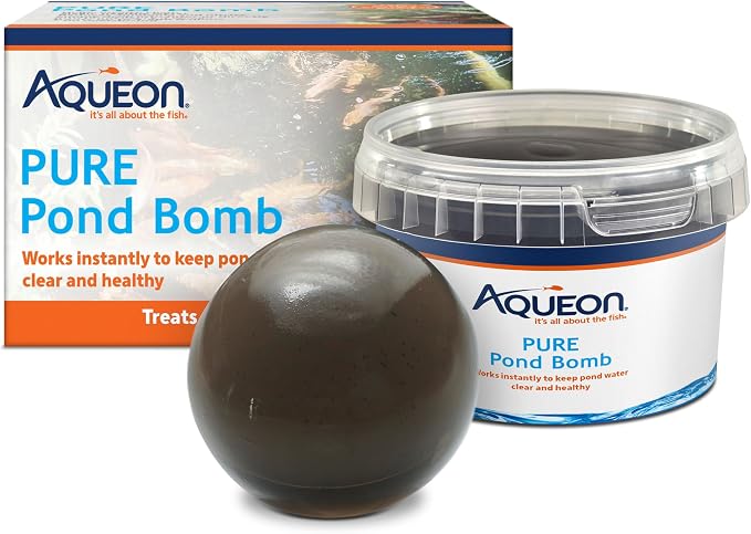 Aqueon Pure Pond Bomb, Reduces Organic Waste, Ammonia and Nitrates, Pond Maintenance and Biological Boost, Treats 2500 Gallons, 1-Pack
