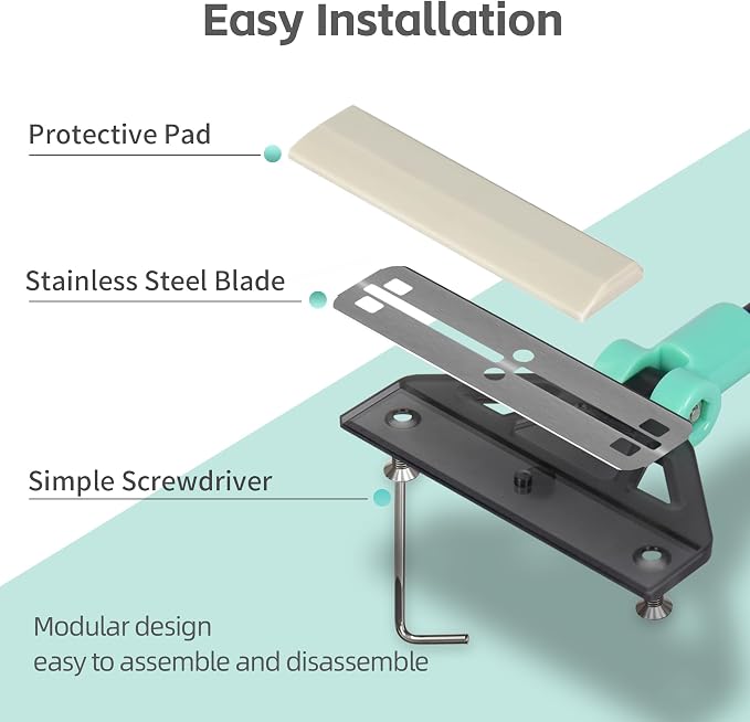 UPETTOOLSAlgae Scraper for Glass Aquariums,2 in 1 Adjustable Algae Scraper | with 5 Stainless Steel Blades and Cleaning Brush, Aquarium Glass Cleaning Tools for 20-40 Gallon Fish Tank