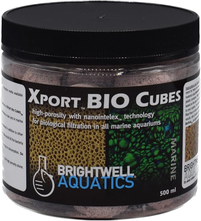 Brightwell Aquatics Xport BIO Cubes Aquarium Bio Filter Media 500ml