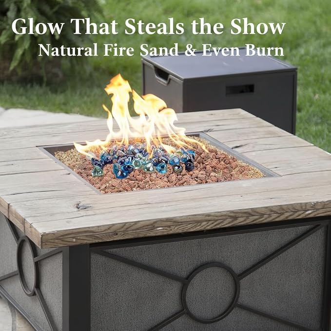 Mr. Fireglass 10Lb Silica Sand for Fire Pits, Fireplaces, Garden and Landscape Decoration, Fireproof Base Layer Natural Fire Sand Gas Fire Pits Filler Under Lava Rock or Fire Glass, 5-10 Mesh | Garden and Landscape Decoration, Fireproof Base Layer Natu...
