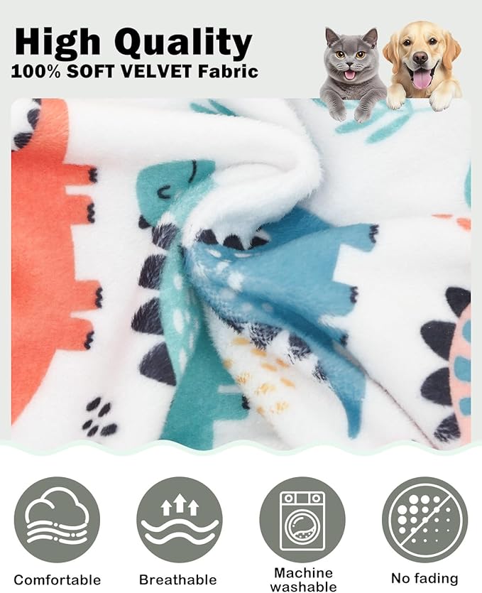 CuteBone Dinosaur Costume Dog Pajamas, Stretchy Spandex Crystal Velvet Sleepwear Coat for Small Dogs, Soft & Warm Pet Outfit Clothes for Cold Weather, Cozy Pullover Design COSP17XL