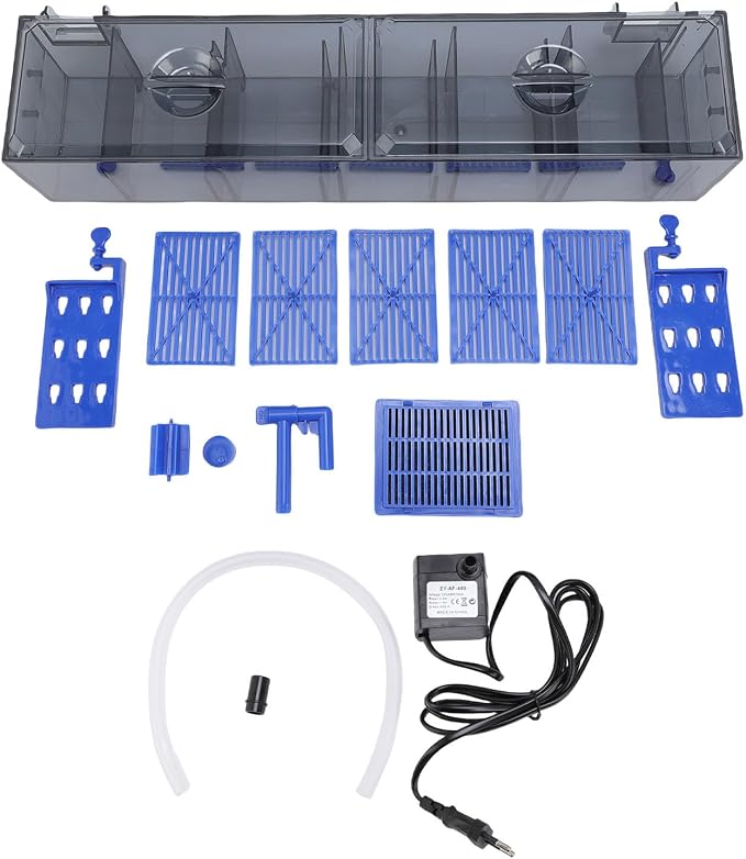 Hang On Back Aquarium Filter, Ultra Quiet Multi Stage Filtration System