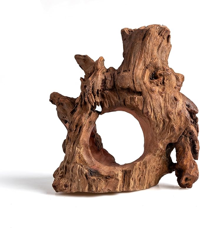 emours Porous Natural Driftwood for Aquarium, Aquascaping Driftwood with Holes, Hand-Selected Tunnels & Hideouts, Aquascaping Hardscape, Terrarium Reptile Décor, No Paint or Resin (6-8" (15-20 cm))