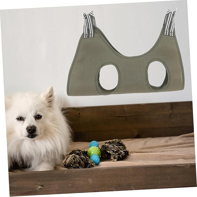 Milisten Cat and Dog Grooming Hammock Safety Strap for Nail Clipping Space-Saving PET Grooming Organizer for Cats and Dogs Easy to Mount on Wall or Door