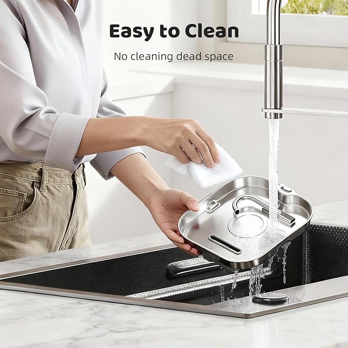SARPAWS Cat Water Fountain Stainless Steel, 2.2L/74oz Pet Water Fountain for Cats Indoor, Ultra Quiet Cat Fountain for Cats and Small Animals, Cat Fountain for Drinking with 2 Filters & 2 Sponges