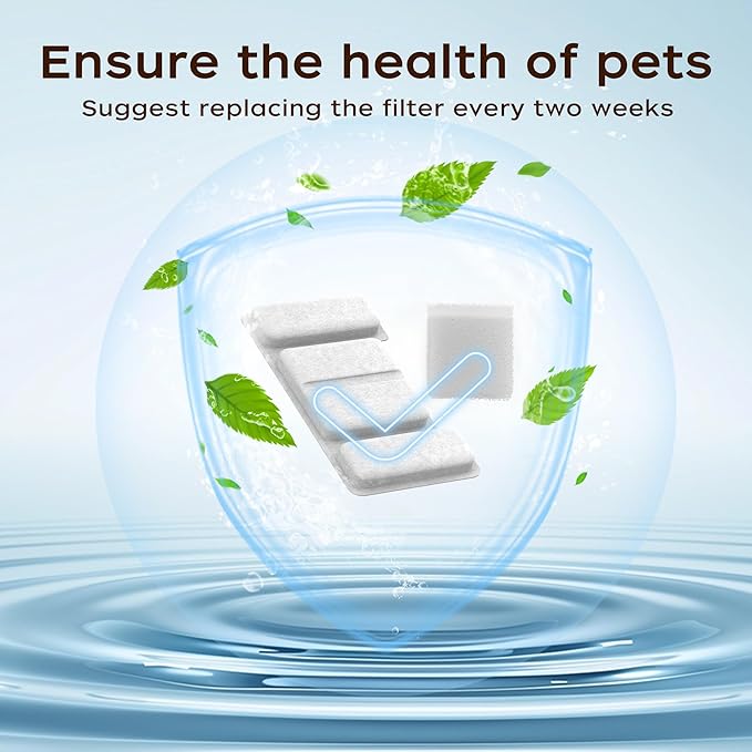 Cat Water Fountain,74oz/2.2L Cat Fountain Stainless Steel for Drinking Indoor,Ultra Quiet Pet Water Dispenser for Cat& Small Animals (cat Fountain Filter)