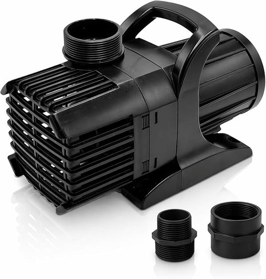 HALF OFF PONDS Submersible Water Pump, 5,200 GPH Pond Pump with 33FT Power Cord and 21FT Max Head, 294W Ultra Quiet Energy Efficient Pump for Koi Pond, Fountain, Waterfall, Water Garden, Skimmer
