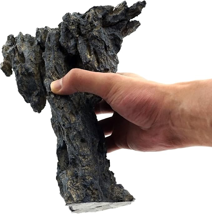 Allcolor Aquarium Rock Decor, 4-Piece Cave of Gods Aquascape, 16-20 in | Four adjustable rock modules form a towering cave landscape with layered passages and ledges.