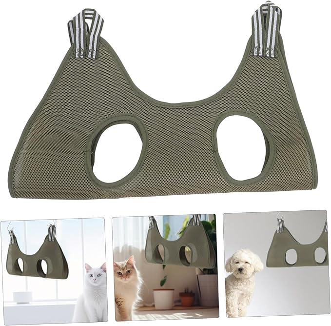 UPKOCH Pet Grooming Hammock for Cats Dogs Nail Trimming and Grooming Sling Space-Saving Multifunctional Design