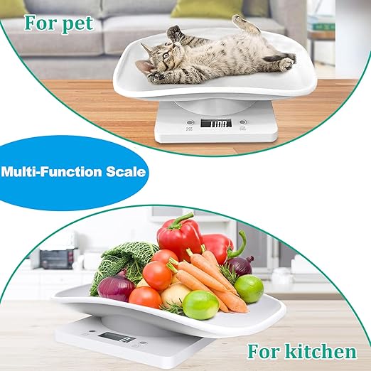 Digital Pet Scale,Puppy Scales for Weighing,Digital Small Animals Scales for Weighing,Whelping Supplies,Kitten Scale,Baby Scales for Newborn Dog Cat Crawl Pet,Capacity up to 33 lb,for New Pets Only