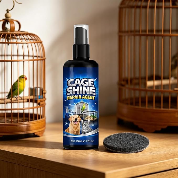 Acting Cage Cleaner, Bird Cage Spray Solution, Droppings Breakdown Formula with Odor Control, Hygienic Pet Cages Liquid, Bird Habitat Cleaning Spray for Home