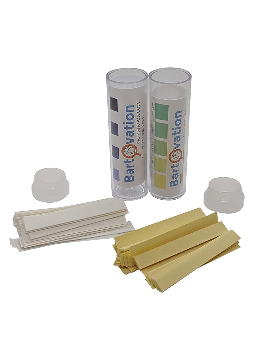 Quat 500 ppm & Chlorine 200 ppm Test Paper Strip Kit, 200-Pack | 100 Strips of each, Food Service, Chemical, Quaternary Ammonium, QAC, Bleach, Restaurant, 3-part sink, Sanitizer, Made in USA