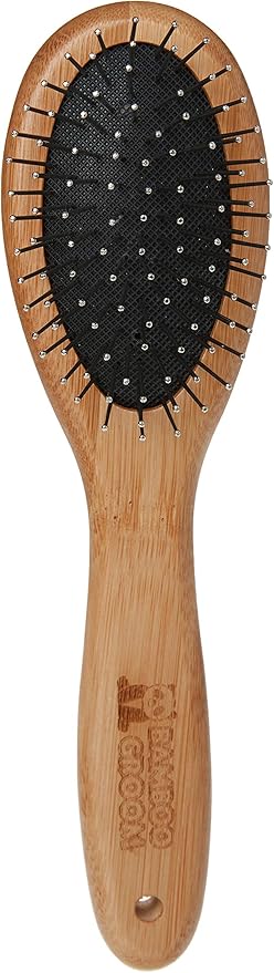 Bamboo Groom Oval Pin Brush w/Pins Small/Medium