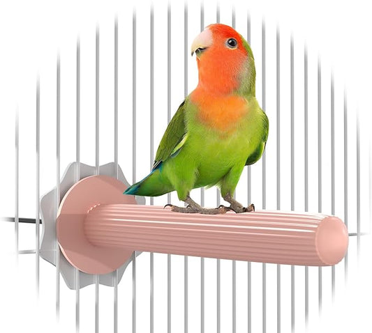USB Heated Perch, Specifically Designed for Pet Birds Like Cockatiels, Amazon Parrots, and Budgies, with a Safe Surface Temperature of Approximately 94°F - 140°F Bird Cage Accessory