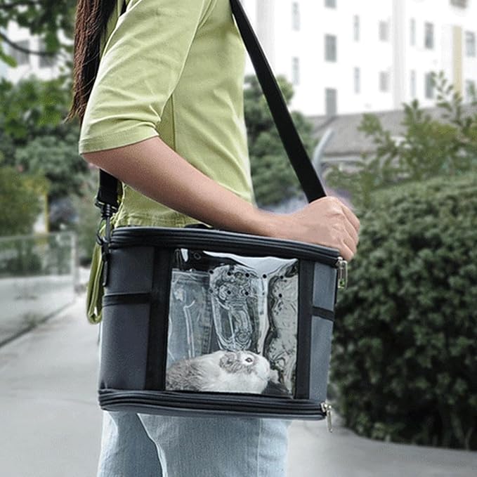 Parrot Travel Bag – Portable Bird Carrier, Small Pet Shoulder Bag, Lightweight Travel Backpack | Comfortable Travels Solution, Easy Carry Bags for Budgies Cockatiel Parrot Hamster