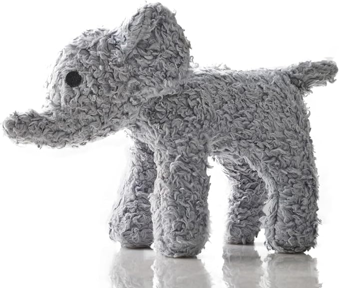 Plush Durable Cotton Dog Toys with Coconut Fill for All Pet Breeds, Elliot the Elephant, One Size