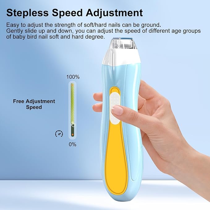 Bird Nail Grinder,Bird Nail Trimmer,Bird Beak Trimmer with LED Lights,Electric Bird Beak Grinding Stone,with 6 Grinders Adjustable Speed,for Budgies,Parakeets,Conure,Cockatiels,Lovebirds,Finches.