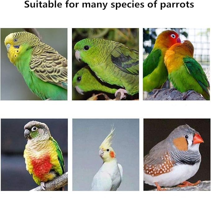 Parakeet Nest Warm Box, Bird Breeding Box, Parrot Wood House Nesting Box, Parrotlets Budgie Mating Box, Aviary Cage Box for Lovebirds, Cockatiel, with Birds Stand Perch (6 Inch)